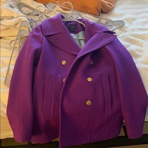 Purple jcrew coat